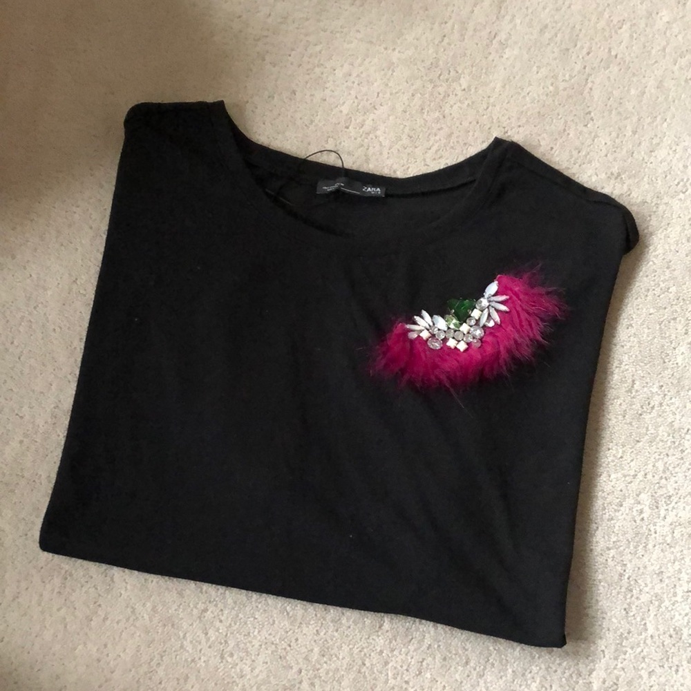 Zara embellished t-shirt!